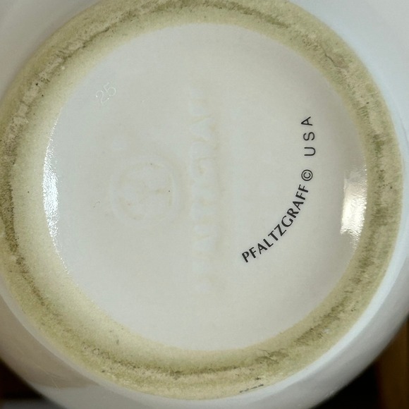 Pfaltzgraff Polar Bear Winter Mug Blue Interior White Stoneware Coffee Cup USA - Picture 5 of 5